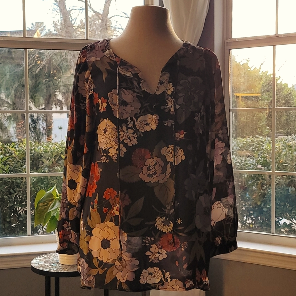 LOFT Floral Print Blouse